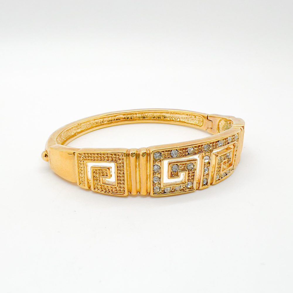 Vintage Greek Key Design Bangle 1990s