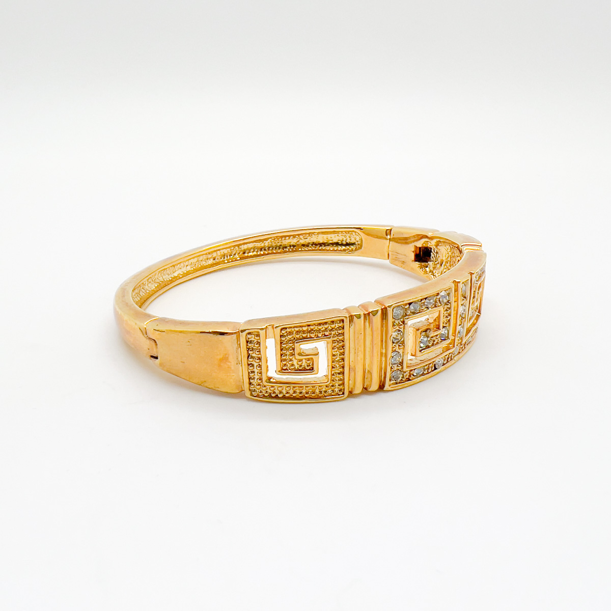 Jennifer Gibson Jewellery Bracelet 1725 (4) Vintage Greek Key Design Bangle 1990s