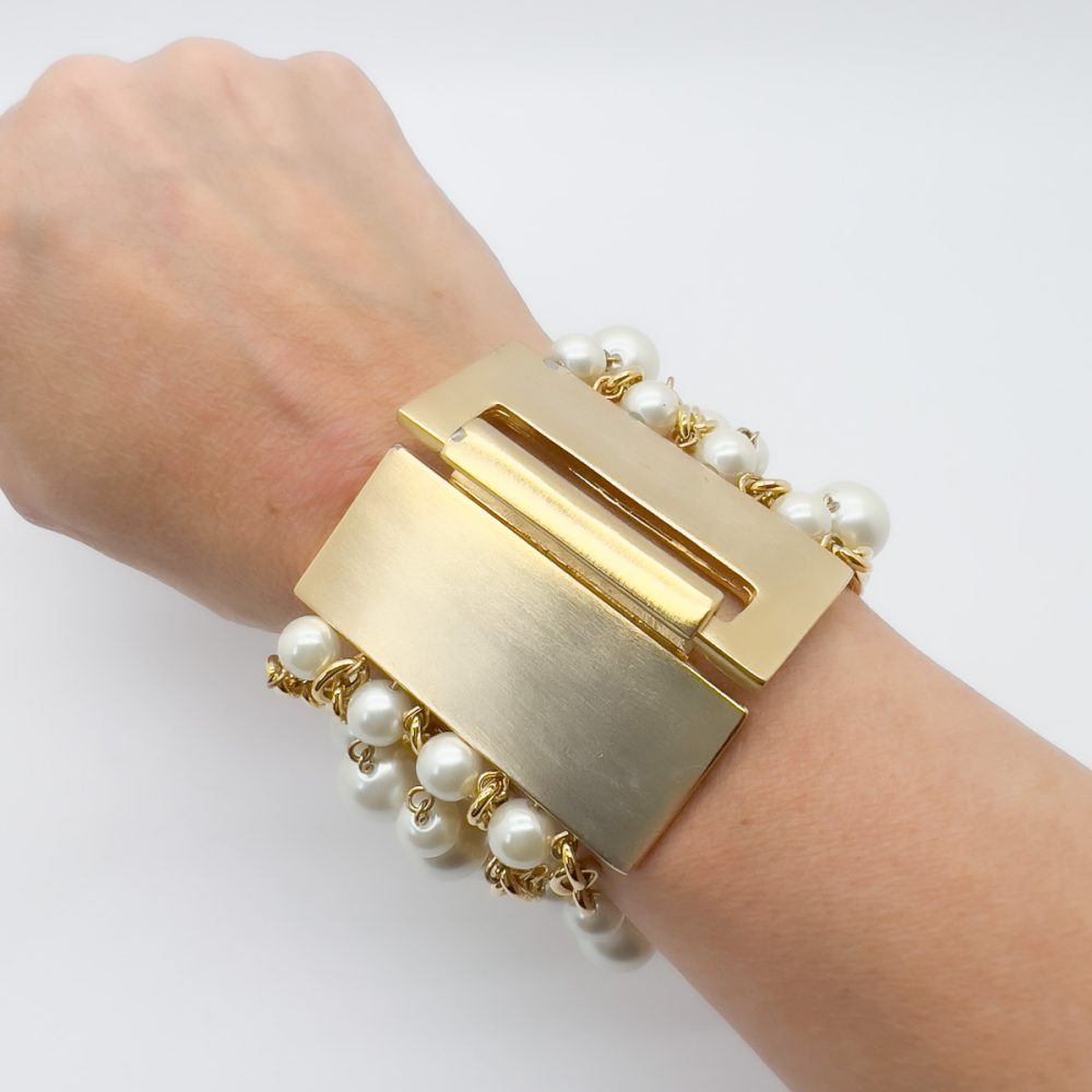 Vintage Kenneth Jay Lane Pearl Cuff