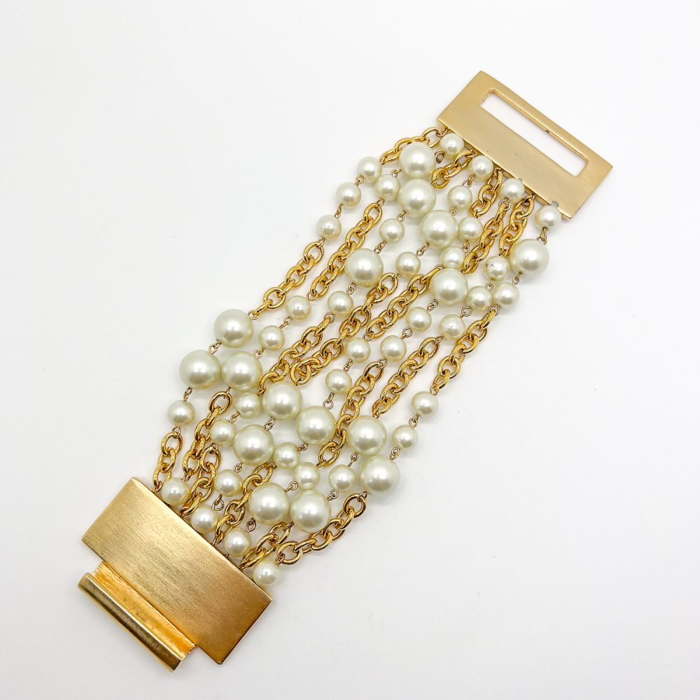 Vintage Kenneth Jay Lane Pearl Cuff
