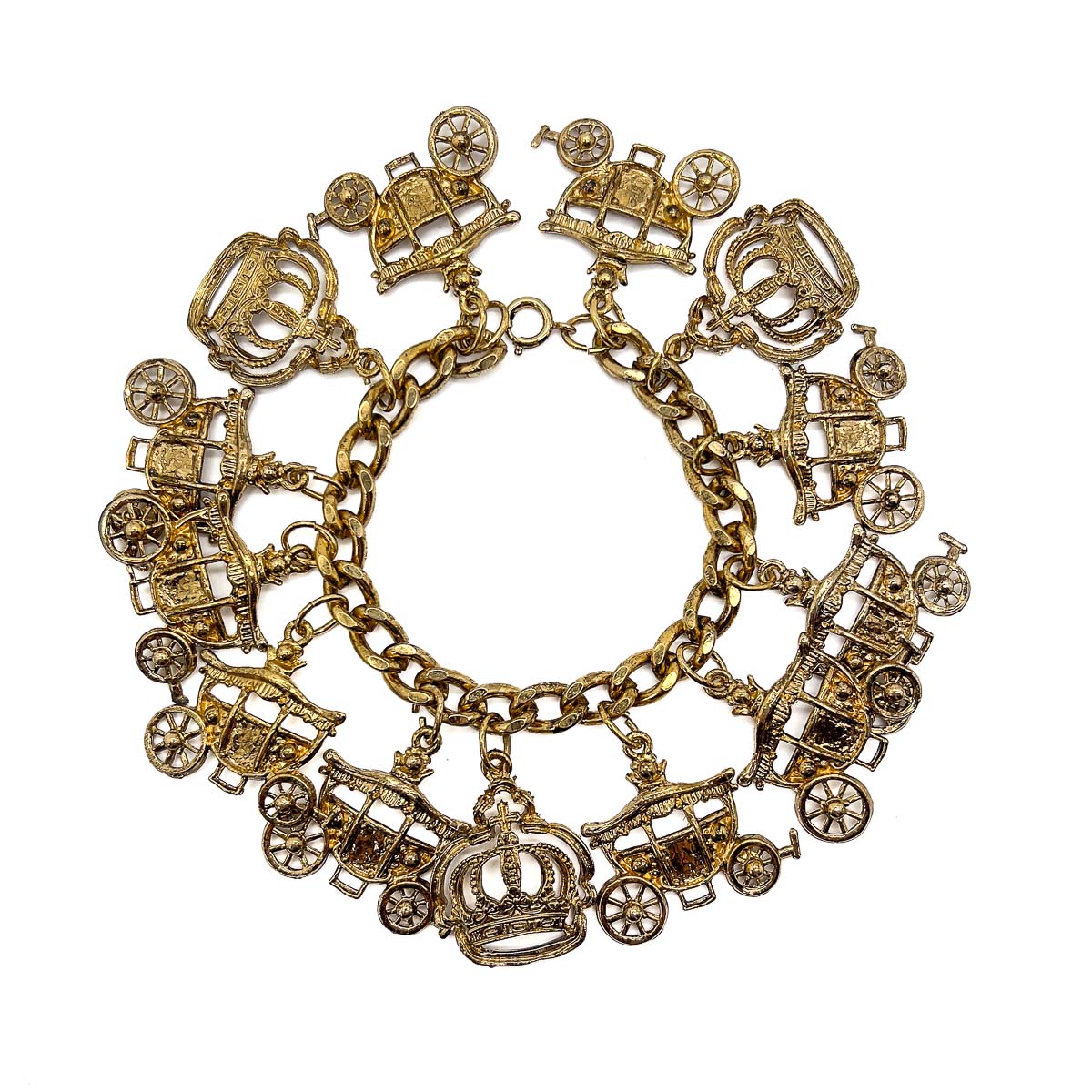 Jennifer Gibson Jewellery Bracelet 1727 (1) Vintage Coronation Charm Bracelet