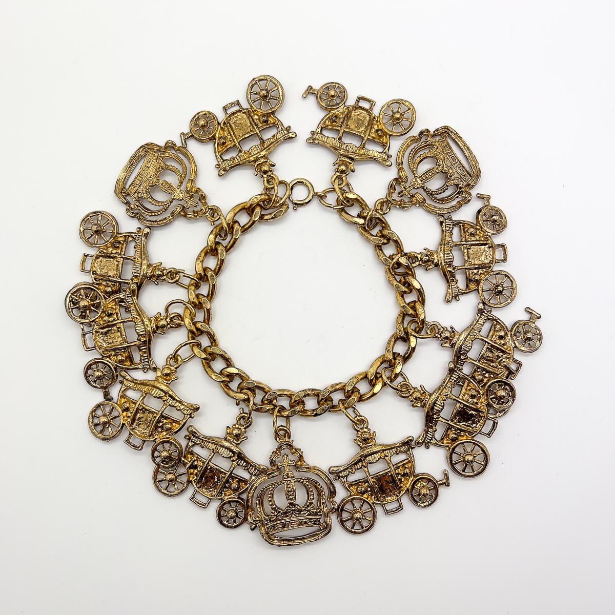 Jennifer Gibson Jewellery Bracelet 1727 (4) Vintage Coronation Charm Bracelet