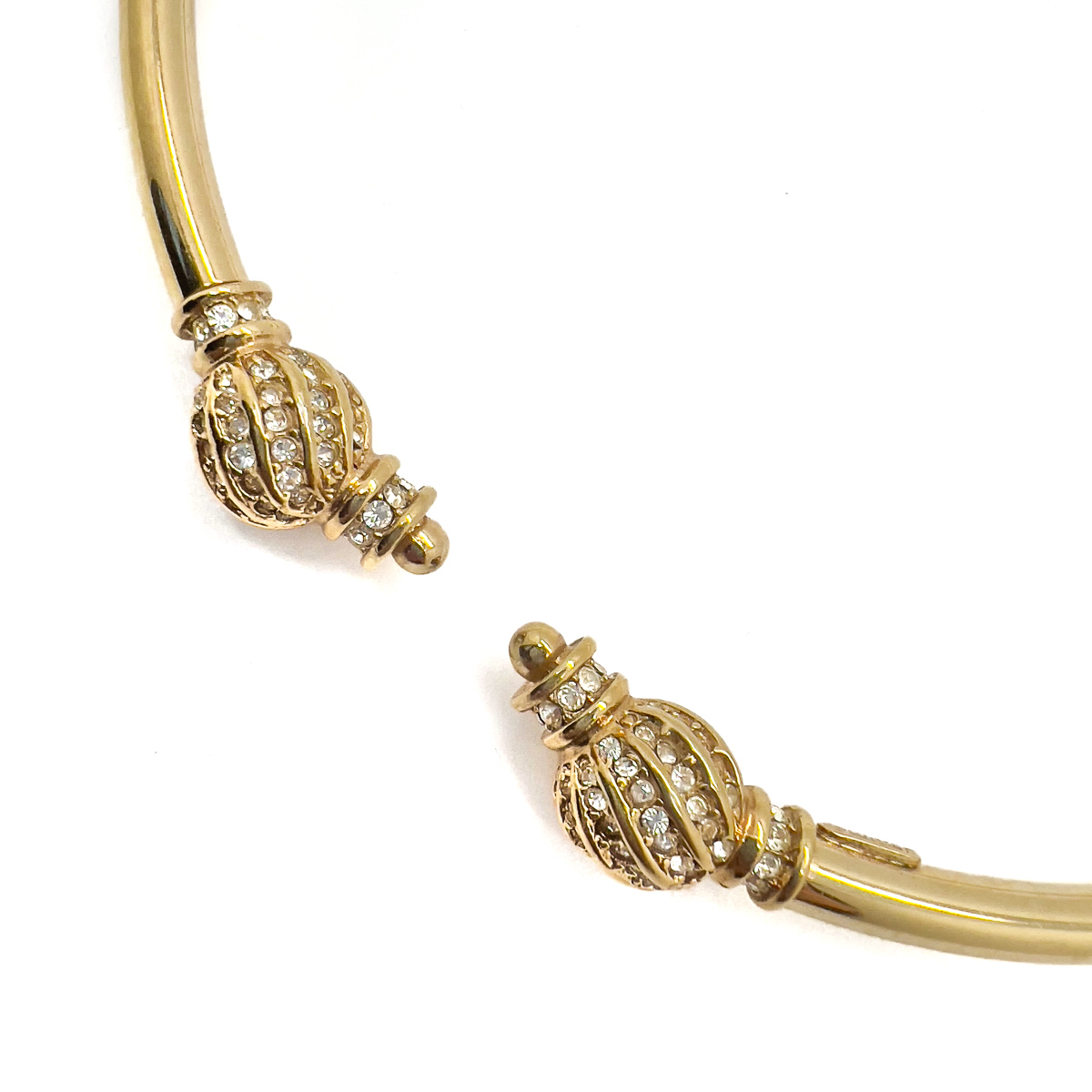 Jennifer Gibson Jewellery DIOR 1749 (1) Vintage Christian Dior Crystal Torque Necklace