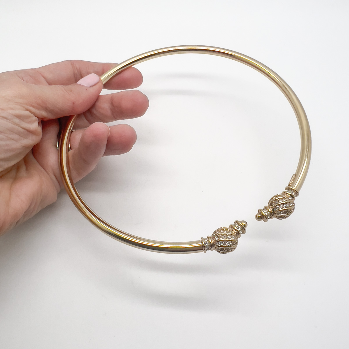 Jennifer Gibson Jewellery DIOR 1749 (3) Vintage Christian Dior Crystal Torque Necklace