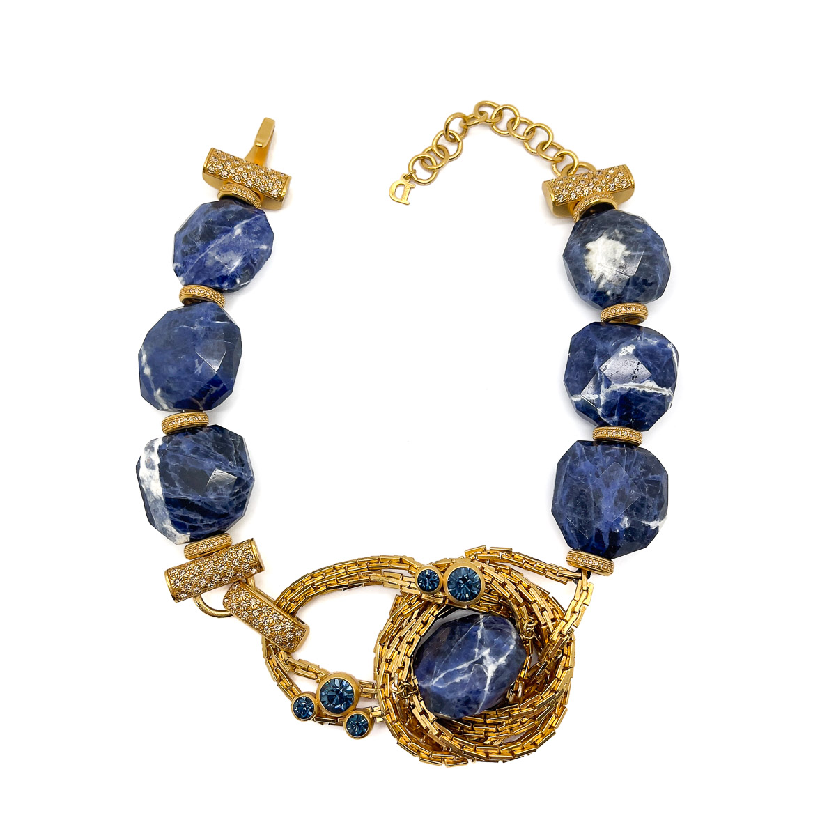 Jennifer Gibson Jewellery DIOR 1751 (2) Vintage Christian Dior Runway Marble Collar