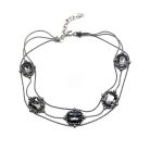 Jennifer Gibson Jewellery DIOR 1752 (5) Vintage Christian Dior Blackened Crystal Choker