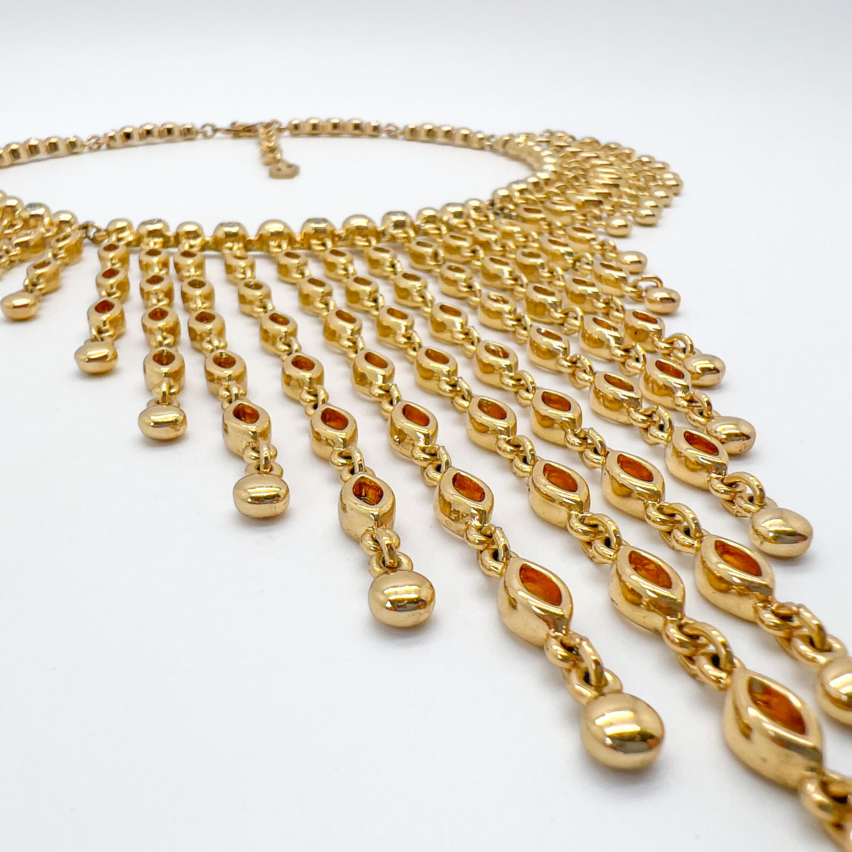 Jennifer Gibson Jewellery Dior 1746 (6) Vintage Christian Dior Crystal Cascade Necklace