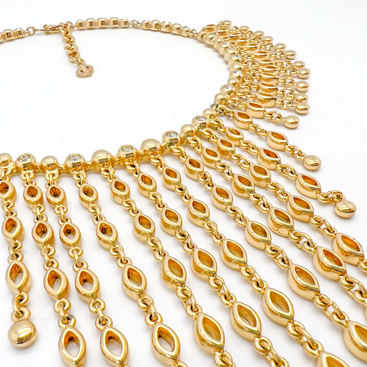 Jennifer Gibson Jewellery Dior 1746 (7) Vintage Christian Dior Crystal Cascade Necklace