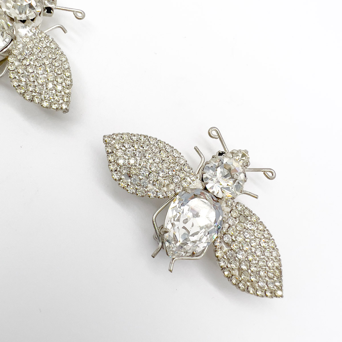 Jennifer Gibson Jewellery Earrings 1738 (4) Vintage Crystal Bee Earrings
