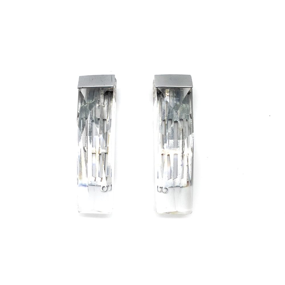Vintage Art Deco Cut Crystal Dress Clip