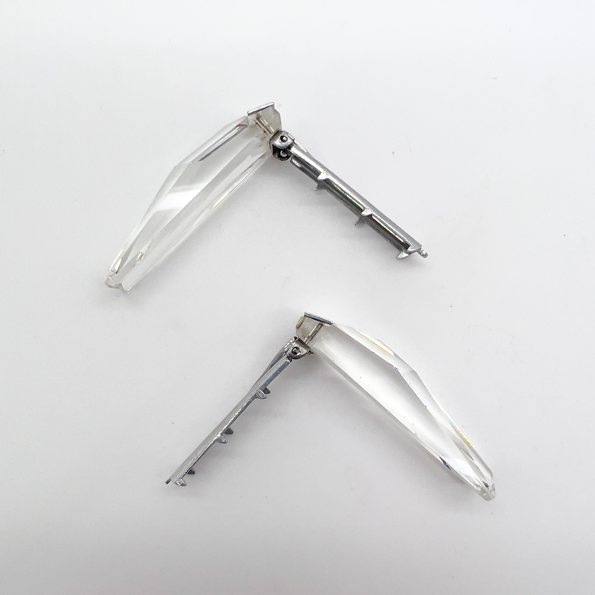 Jennifer Gibson Jewellery 1764 (3) Vintage Art Deco Cut Crystal Dress Clip