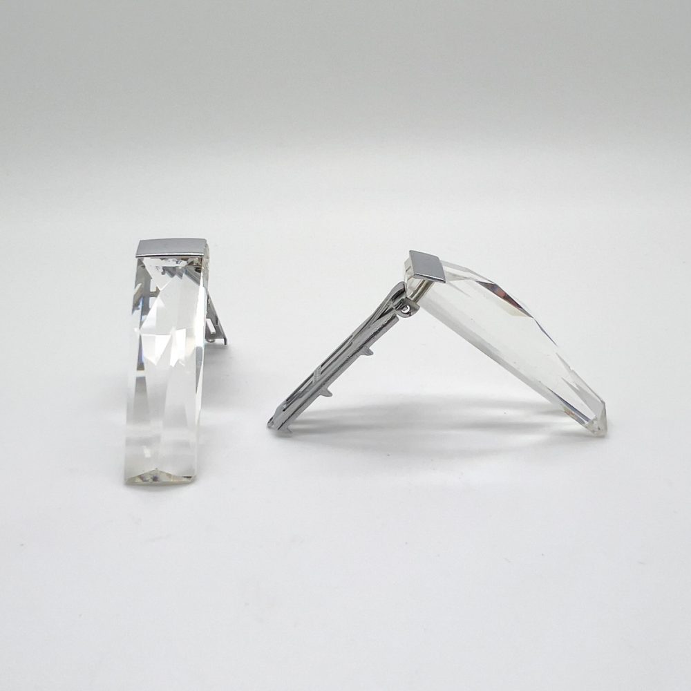 Vintage Art Deco Cut Crystal Dress Clip