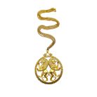 Jennifer Gibson Jewellery 1770A (4) Vintage Rampant Lions Medallion Necklace