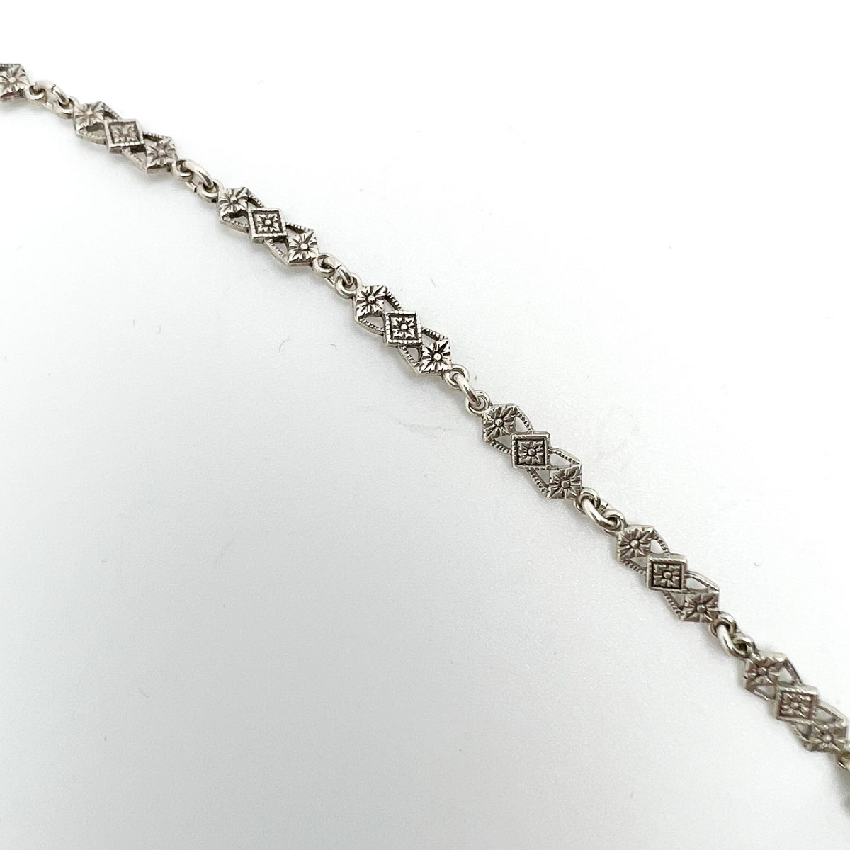 Jennifer Gibson Jewellery 1772 (3) Vintage Castlecliff Sapphire Paste Necklace