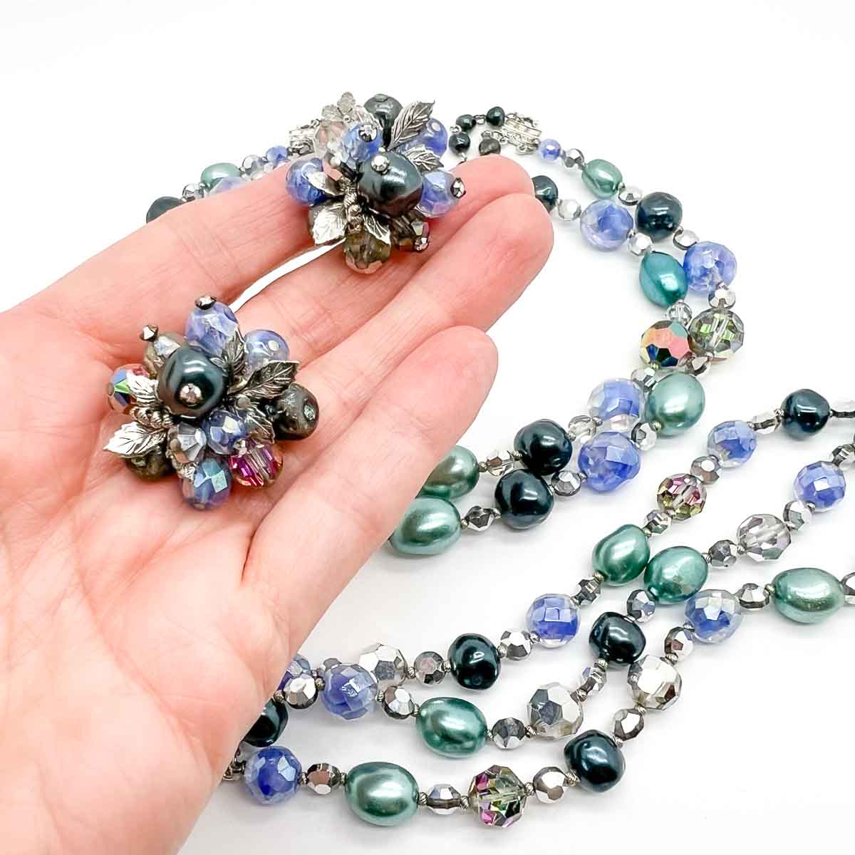 Jennifer Gibson Jewellery 1773 (1) Vintage Vendome Jewels of the Sea Beaded Necklace