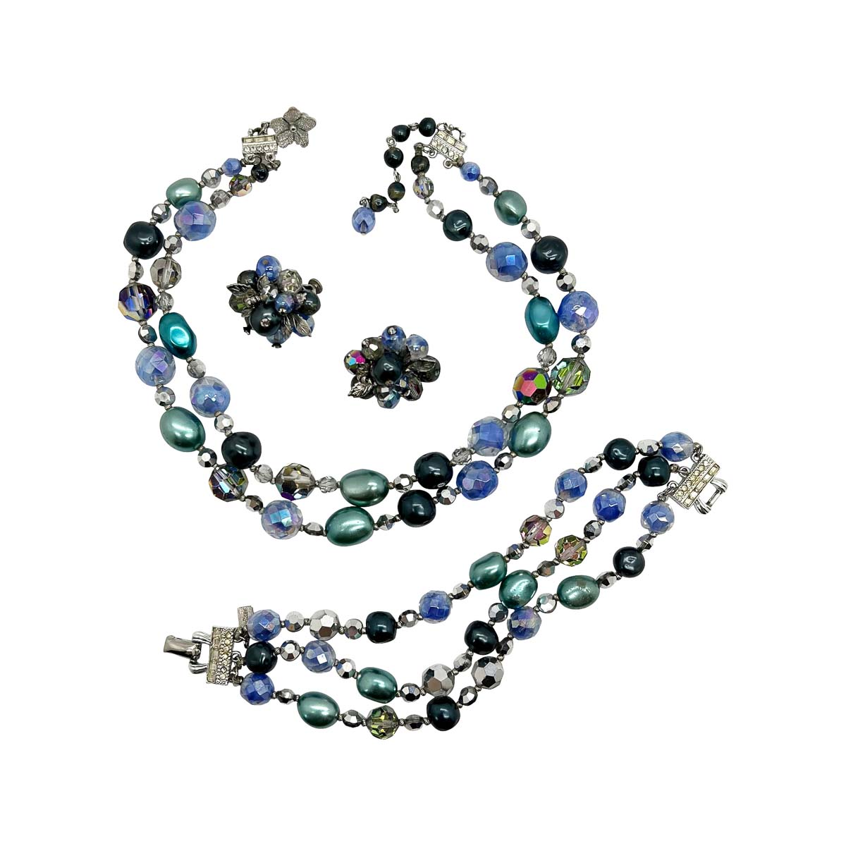 Jennifer Gibson Jewellery 1773 (2) Vintage Vendome Jewels of the Sea Beaded Necklace