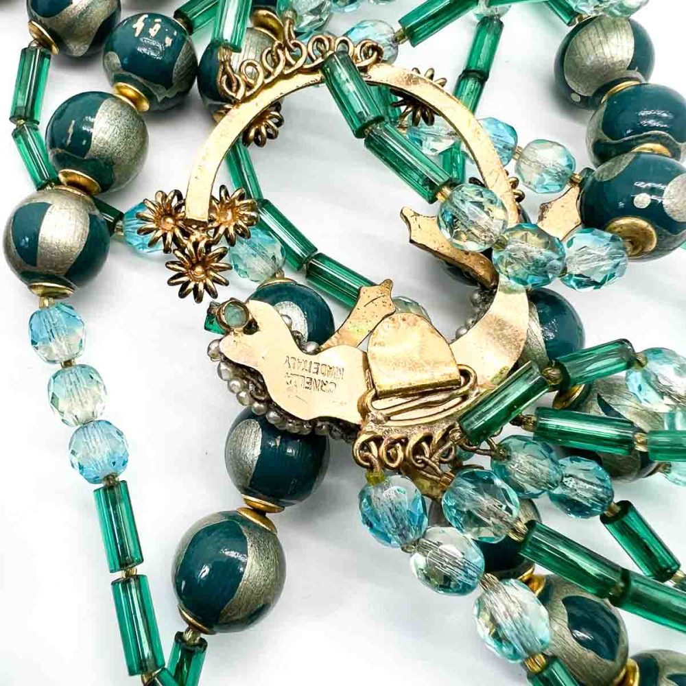 Vintage Ornella Italy Bird of Paradise Necklace