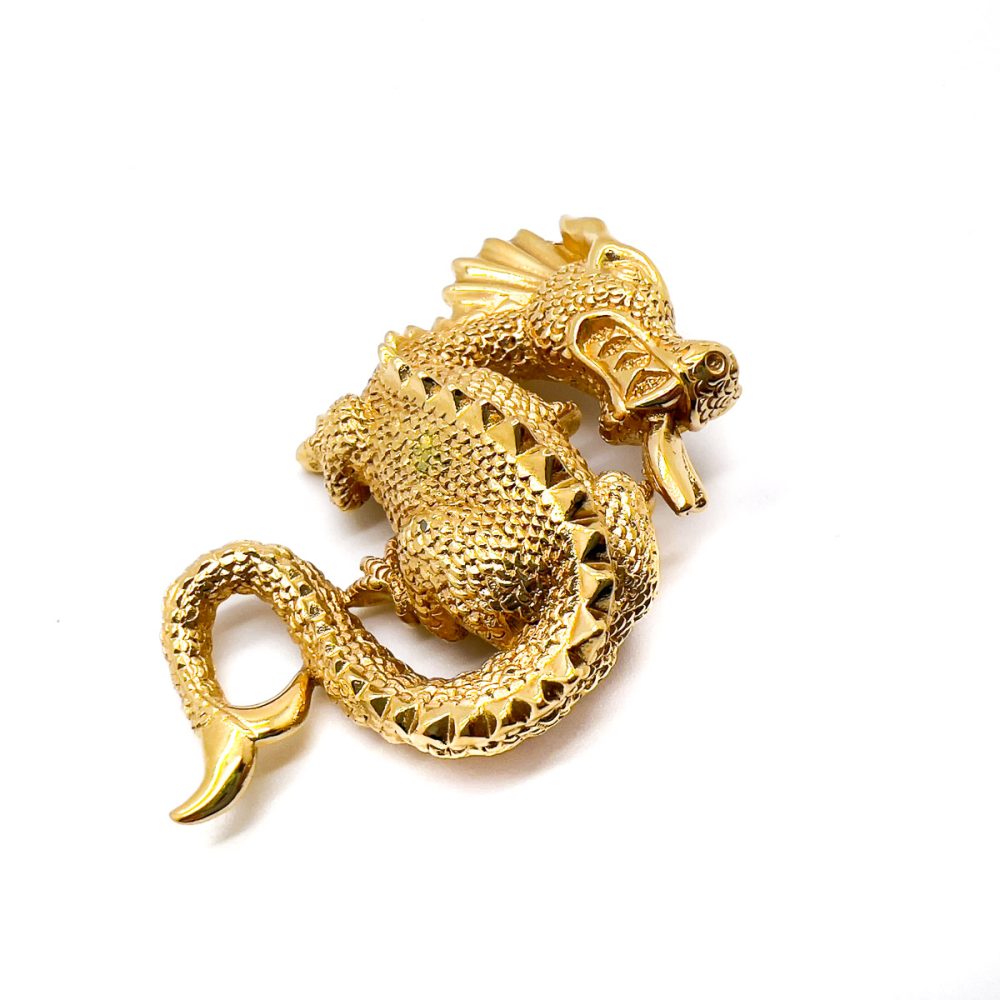 Vintage Christian Dior Dragon Brooch