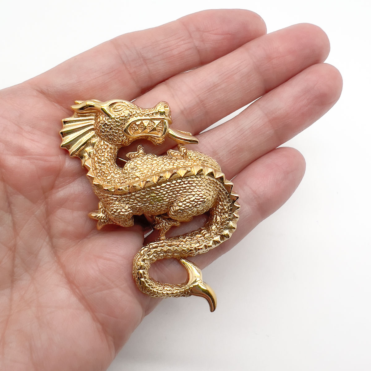 Jennifer Gibson Jewellery DIOR 1755 (4) Vintage Christian Dior Dragon Brooch