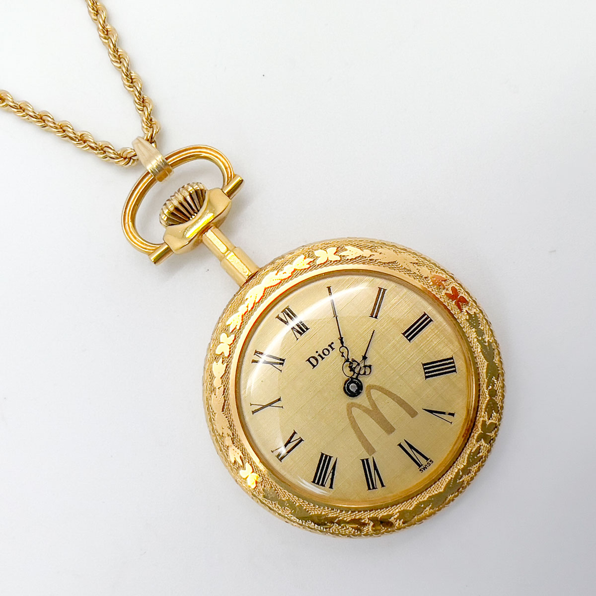 Jennifer Gibson Jewellery Dior 1750 (8) Vintage Christian Dior Pendant Watch Necklace