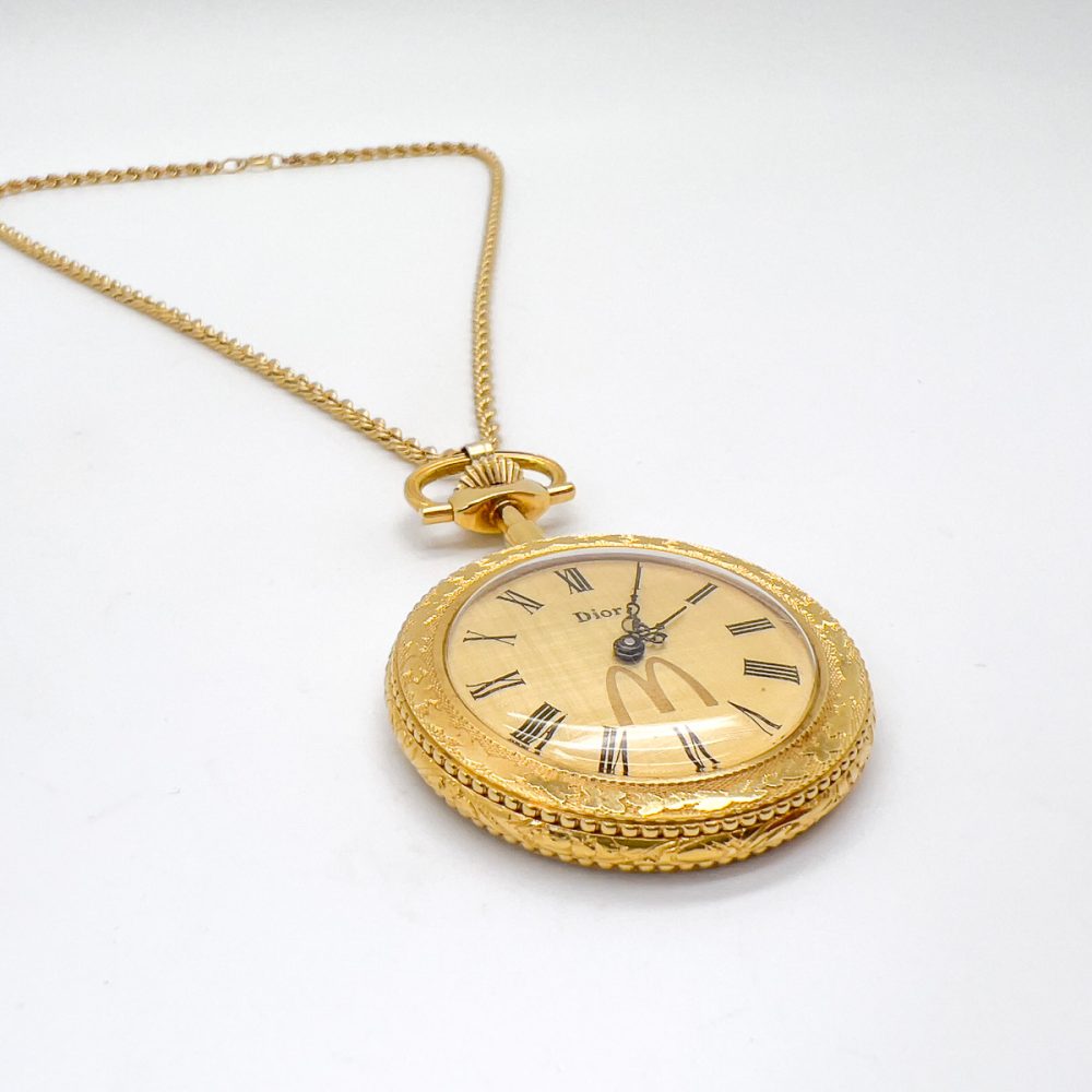 Vintage Christian Dior Pendant Watch Necklace