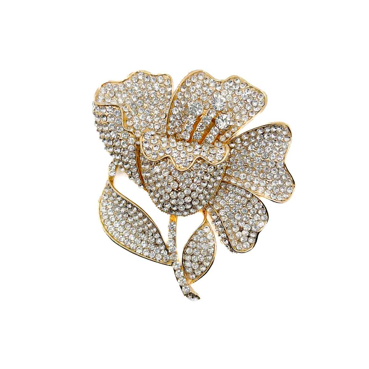 Jennifer Gibson Vintage Jewellery 1758 (6) Oversize Crystal Flower Brooch