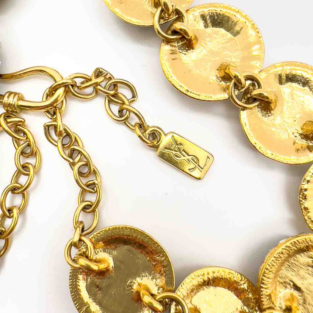 Vintage YSL Cabochon Necklace