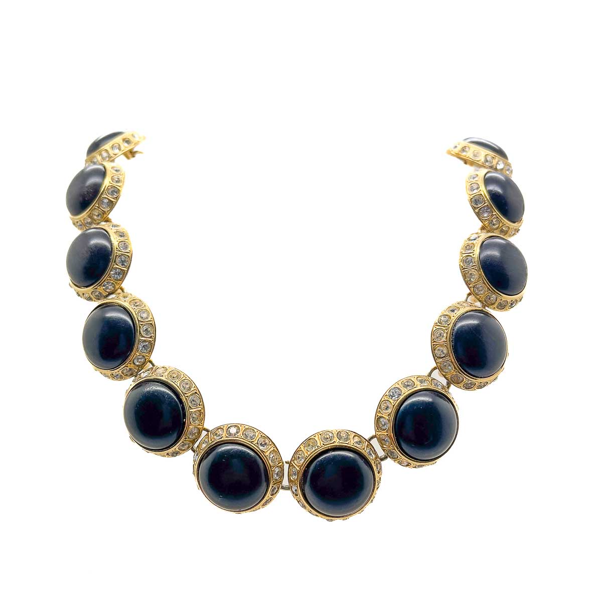 Jennifer Gibson Jewellery 1777 (2) Vintage YSL Cabochon Necklace