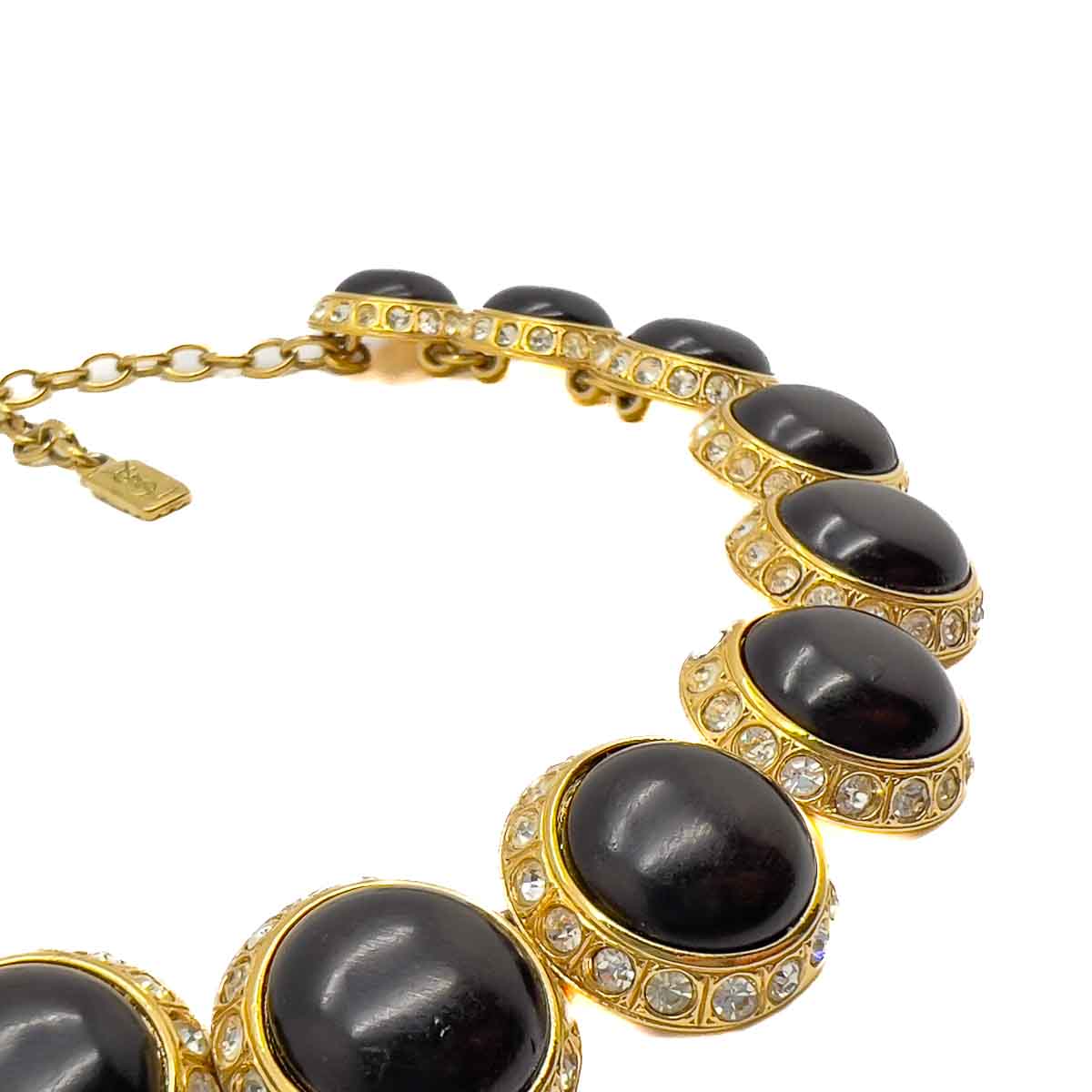 Jennifer Gibson Jewellery 1777 (4) Vintage YSL Cabochon Necklace