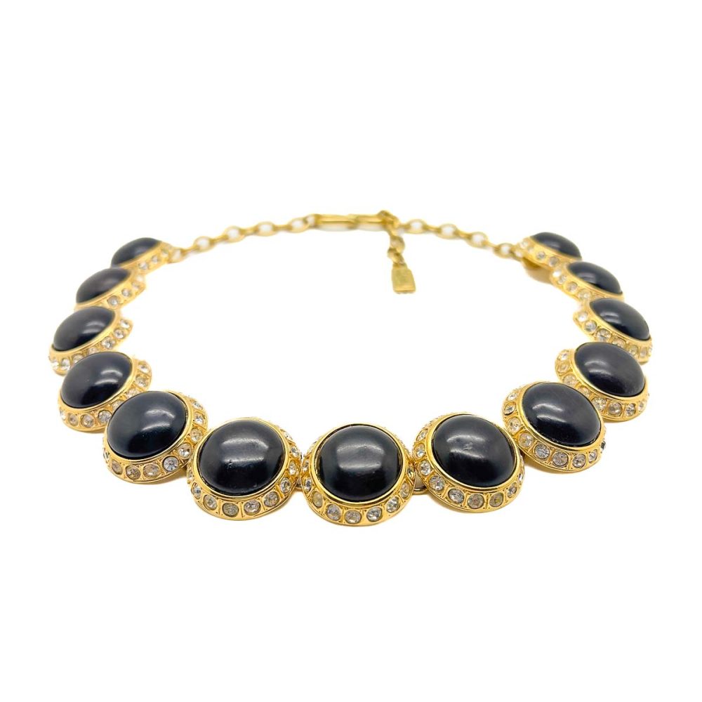Vintage YSL Cabochon Necklace