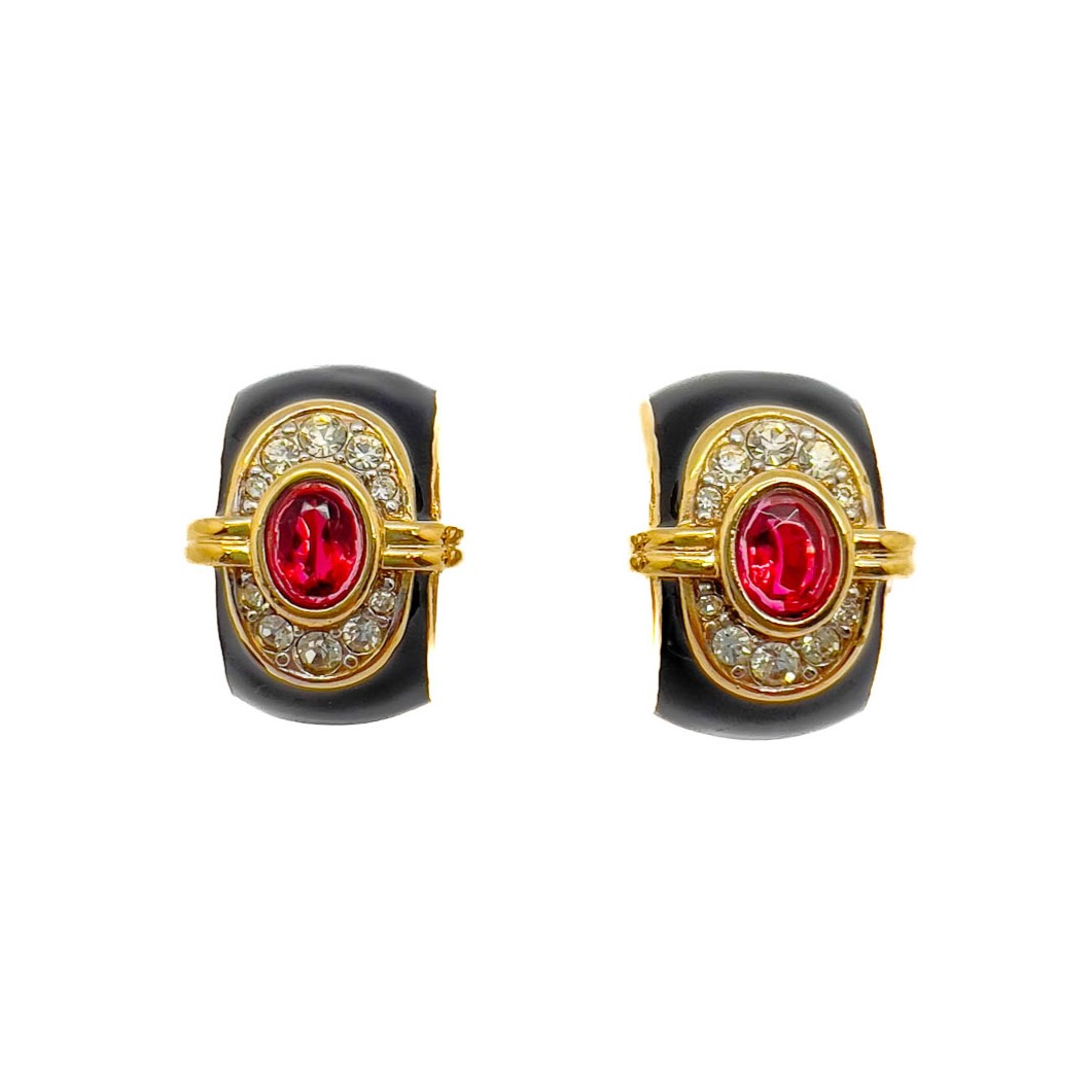 Jennifer Gibson Jewellery 1778 (2) Vintage Nina Ricci Art Deco Earrings
