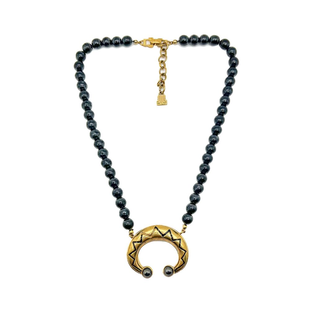 Vintage Lanvin Crescent Necklace