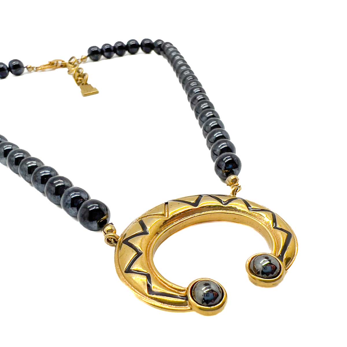 Jennifer Gibson Jewellery 1779 (3) Vintage Lanvin Crescent Necklace