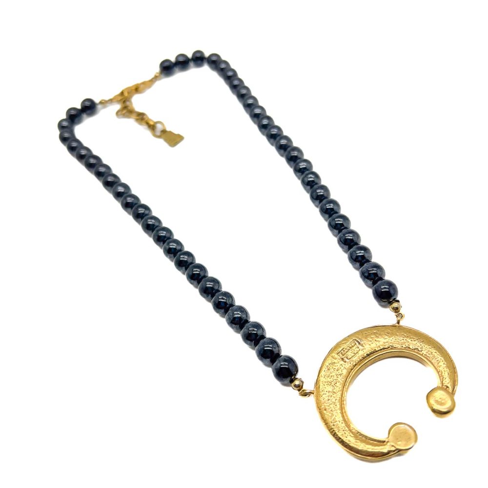 Vintage Lanvin Crescent Necklace