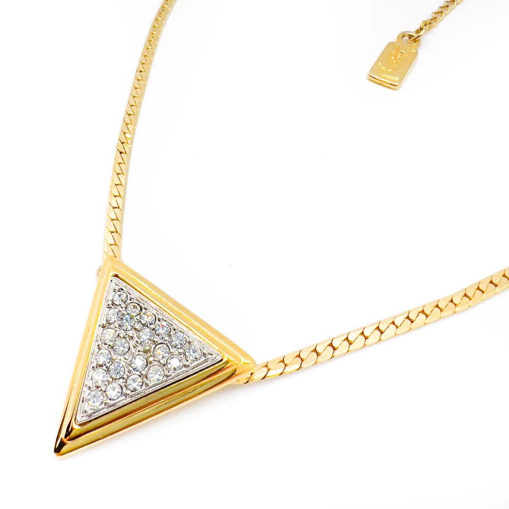 Vintage YSL Geo Necklace