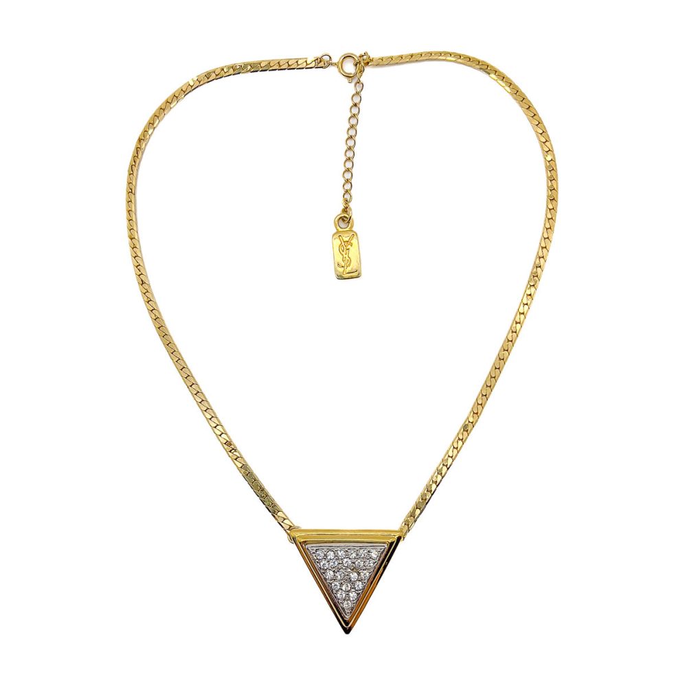 Vintage YSL Geo Necklace