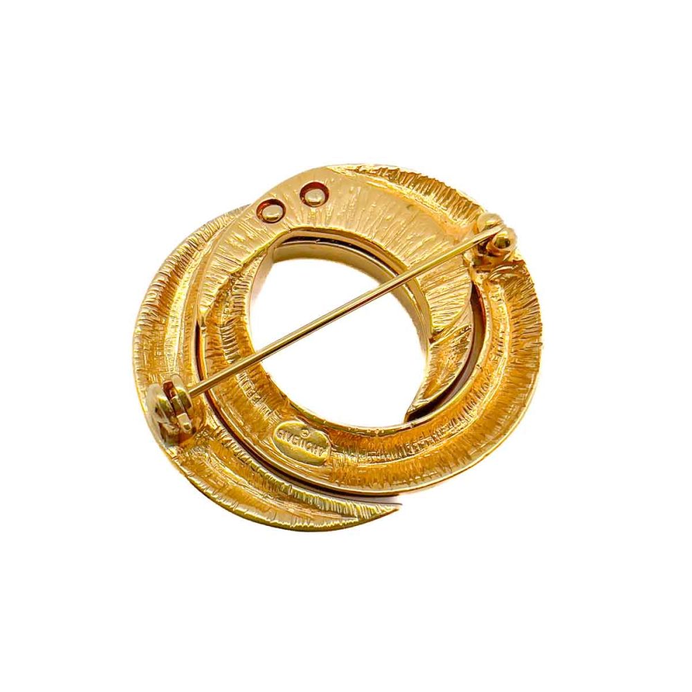 Vintage Givenchy Interlocking Circle Brooch