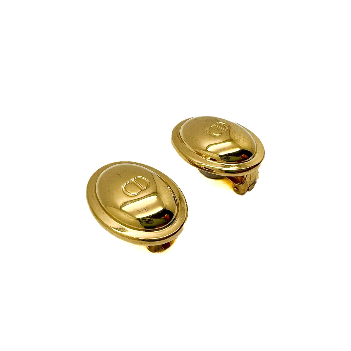Jennifer Gibson Jewellery 1787 (3) Vintage Dior CD Oval Earrings
