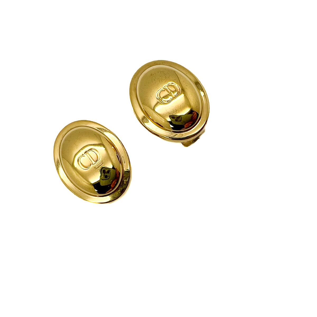 Jennifer Gibson Jewellery 1787 (4) Vintage Dior CD Oval Earrings