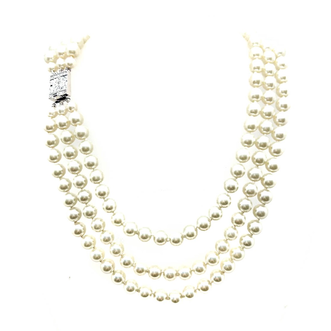 Jennifer Gibson Jewellery 1806 (3) Vintage Camrose & Cross Jackie Kennedy Pearl Necklace