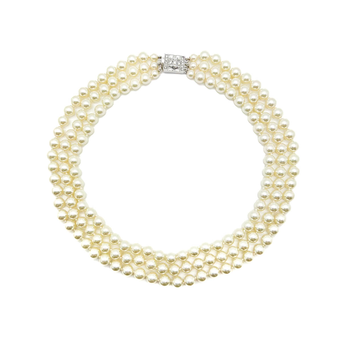Jennifer Gibson Jewellery 1806 (4) Vintage Camrose & Cross Jackie Kennedy Pearl Necklace