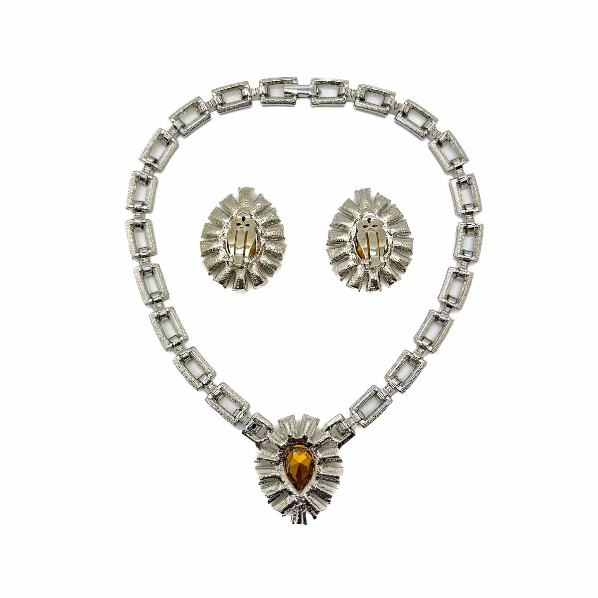 Jennifer Gibson Jewellery 1821 (1) Vintage Amethyst Teardrop Necklace