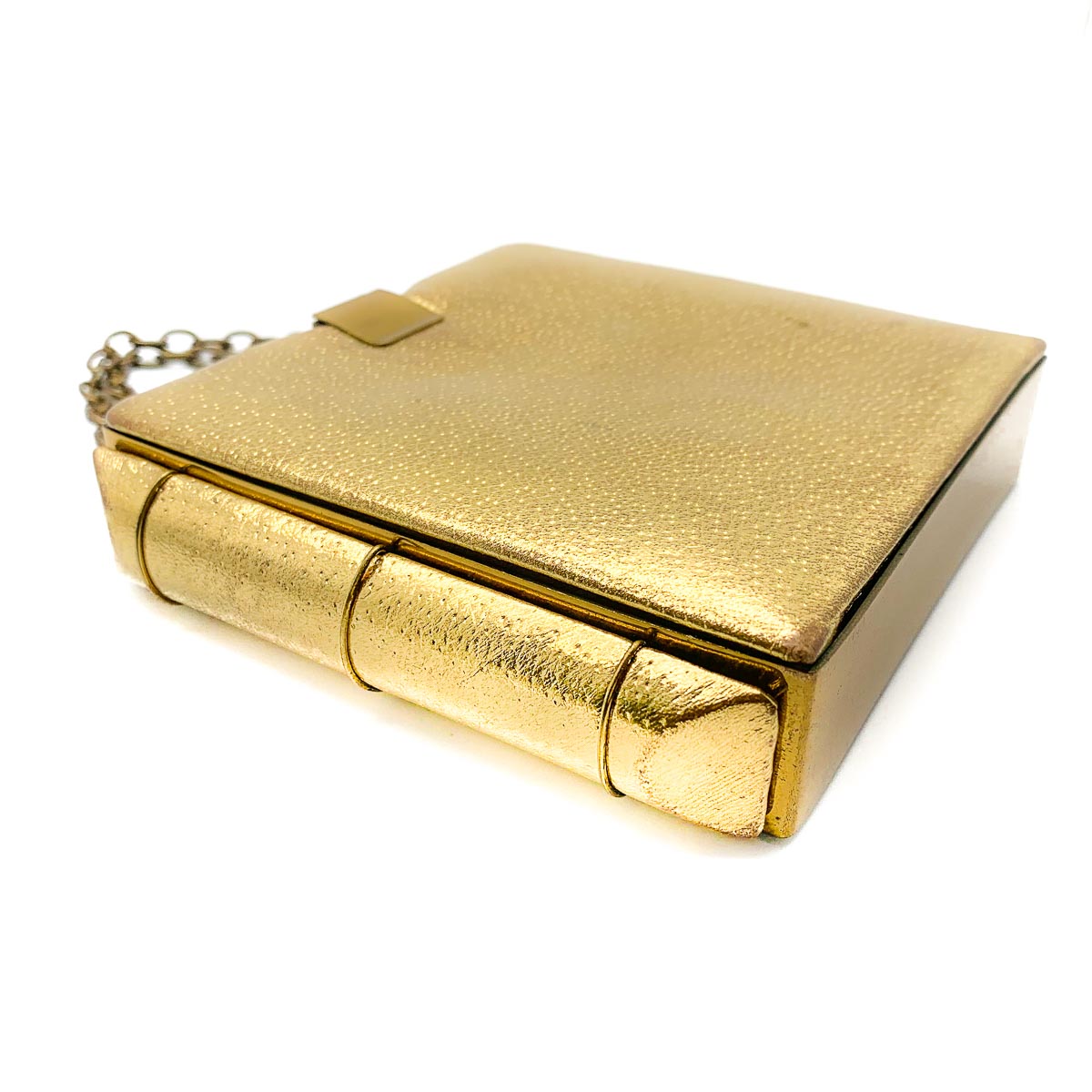 Jennifer Gibson Jewellery 1843 (6) Vintage Art Deco Gold Bookend Minaudiere