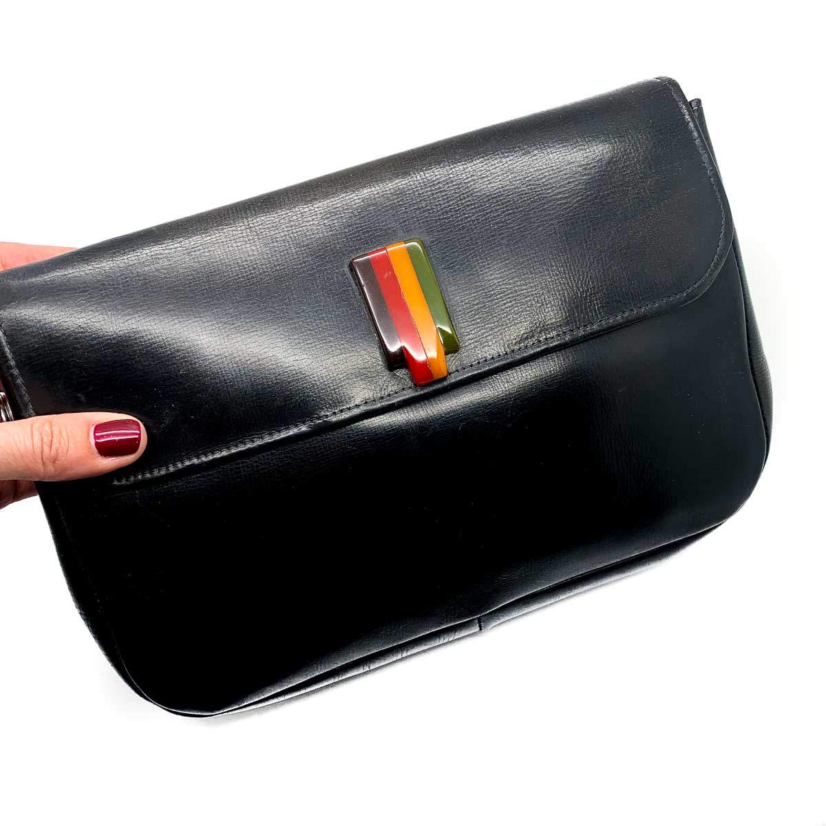 Jennifer Gibson Jewellery 1844 (5) Vintage Art Deco Bakelite Clutch Bag