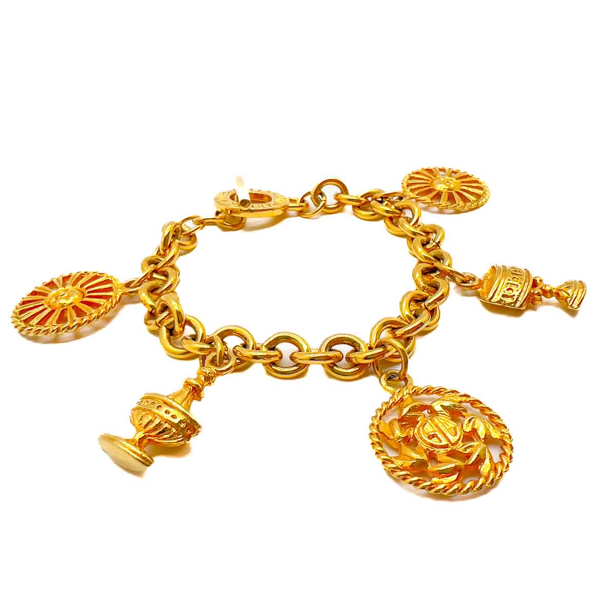Jennifer Gibson Jewellery 1788 (3) Vintage Guy Laroche Charm Bracelet