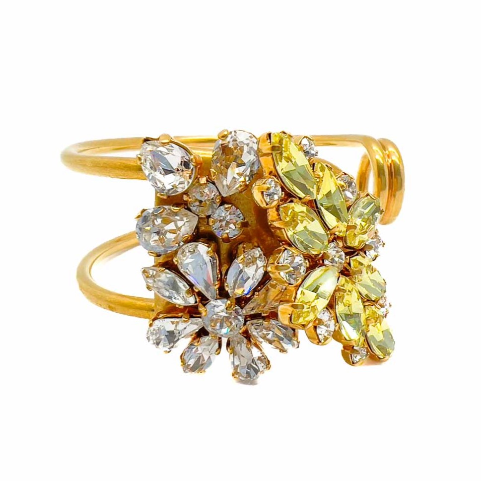 Vintage Burberry Crystal Cuff