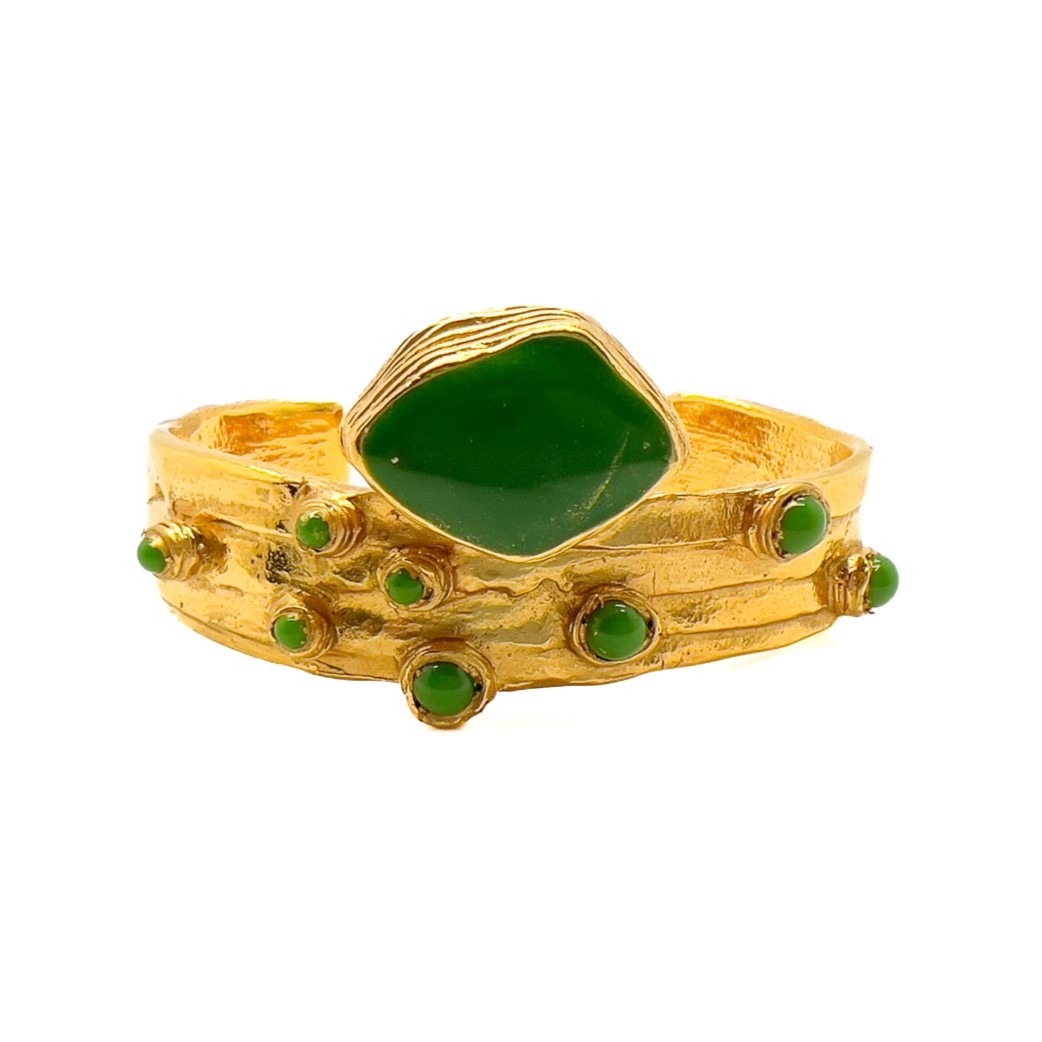 Jennifer Gibson Jewellery 1791 (4) Vintage YSL Arty Cuff