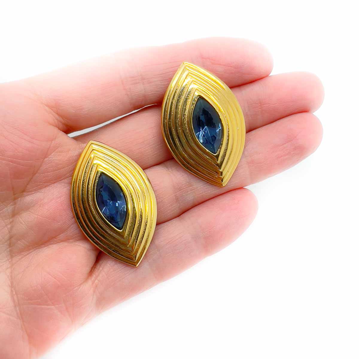 Jennifer Gibson Jewellery 1796 (1) Vintage Givenchy Marquise Earrings