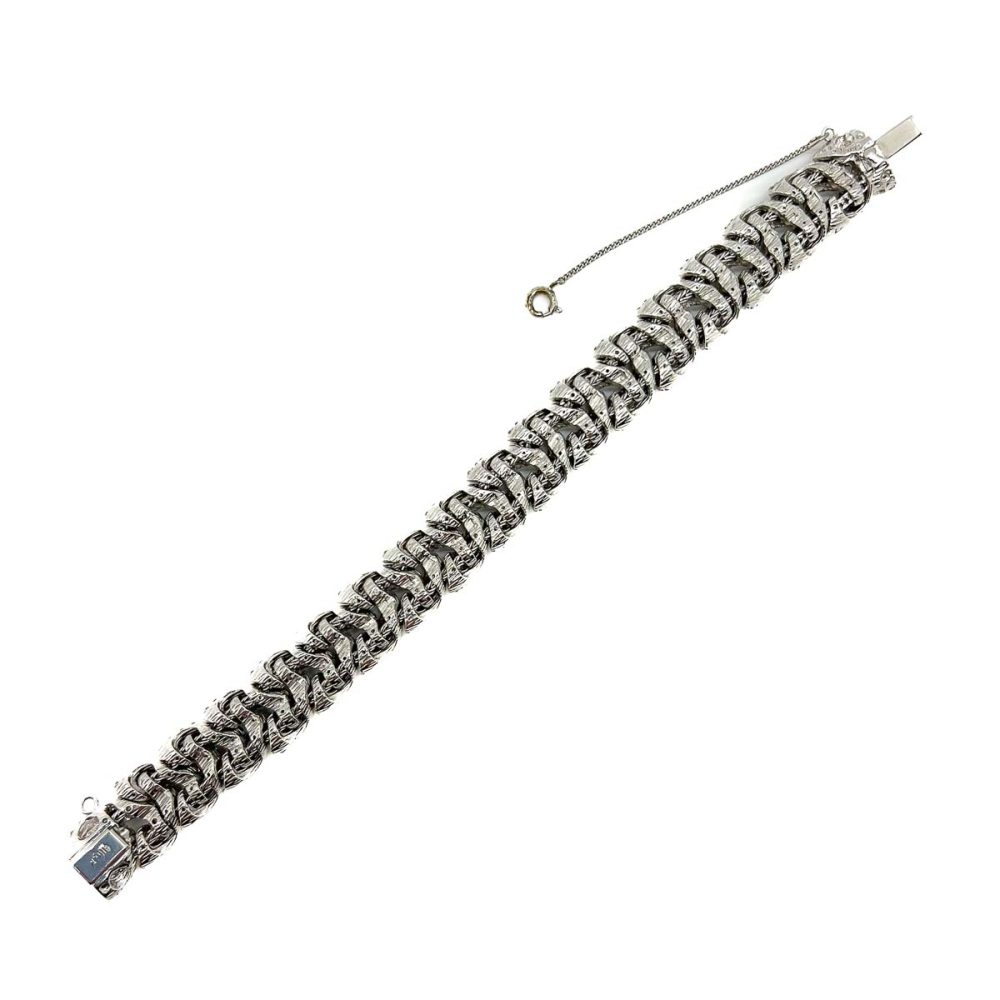 Vintage Ciner Paste Plait Bracelet