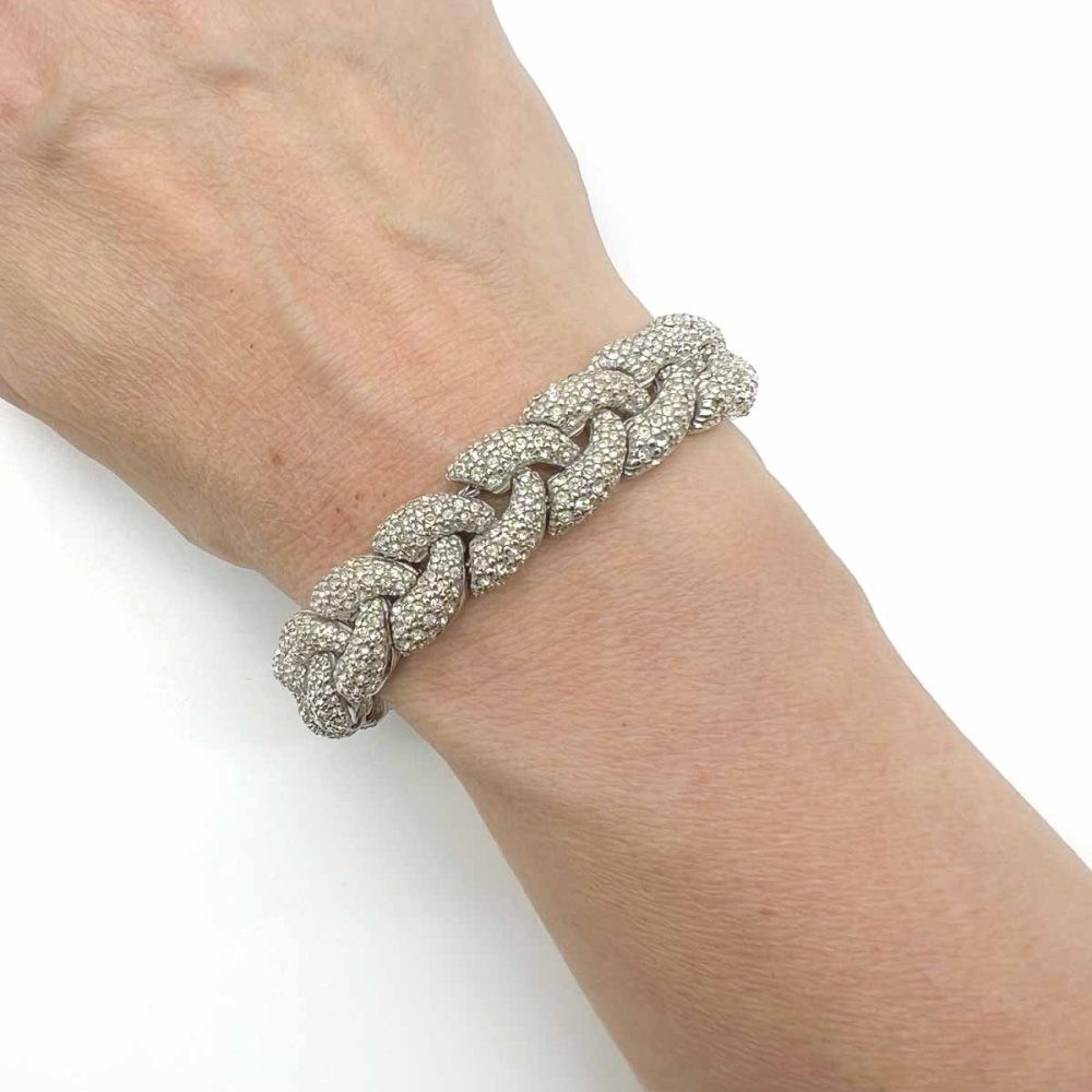 Vintage Ciner Paste Plait Bracelet